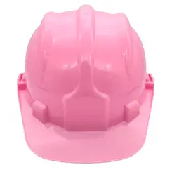 Capacete Rosa Plastcor Aba Frontal com suspensão