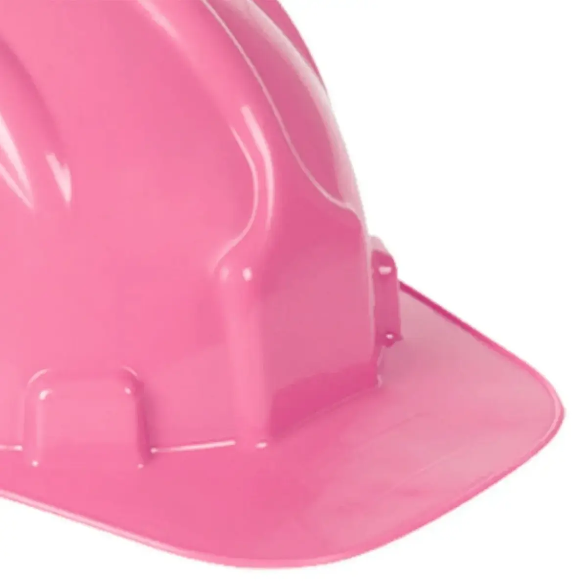 Capacete Rosa Plastcor Aba Frontal com suspensão