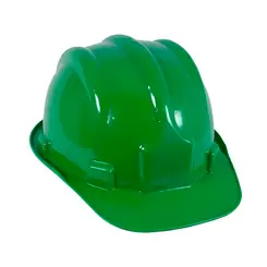 Capacete Verde Plastcor Aba Frontal com suspensão