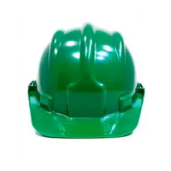 Capacete Verde Plastcor Aba Frontal com suspensão