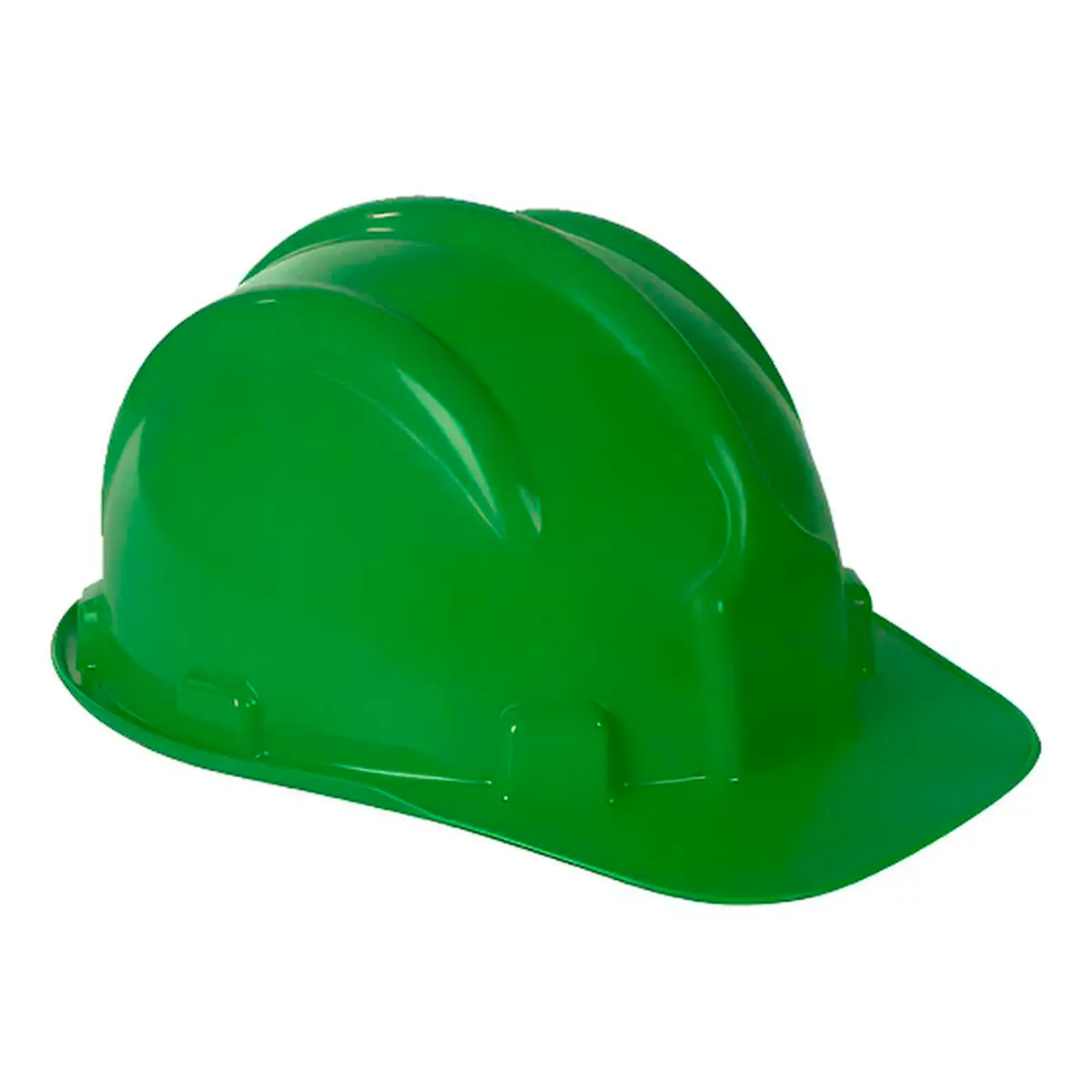 Capacete Verde Plastcor Aba Frontal com suspensão