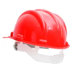 Capacete Vermelho Plastcor Aba Frontal com suspensão