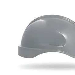 Capacete de Segurança Steelflex Turtle Aba Frontal Cinza - Com 10 Unidades