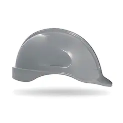 Capacete de Segurança Steelflex Turtle Aba Frontal Cinza - Com 10 Unidades