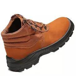 Botina Nobuck BAF Bracol Cor Castor com Bico PVC