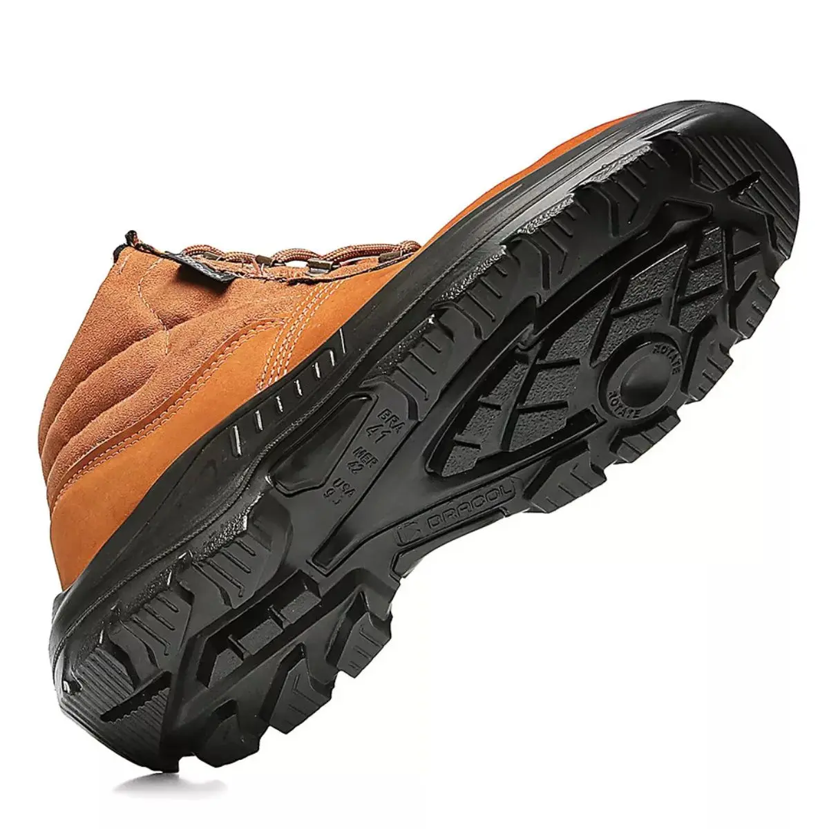 Botina Nobuck BAF Bracol Cor Castor com Bico PVC