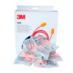 Protetor Auricular 3M 1110 de Espuma Moldável 16 dB com Cordão