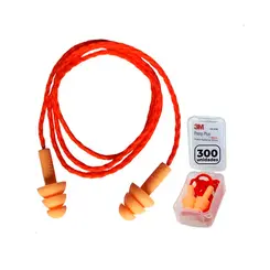 Protetor Auricular 3M tipo Plug 18 dB Pomp Plus em Silicone e Cordão de Poliéster