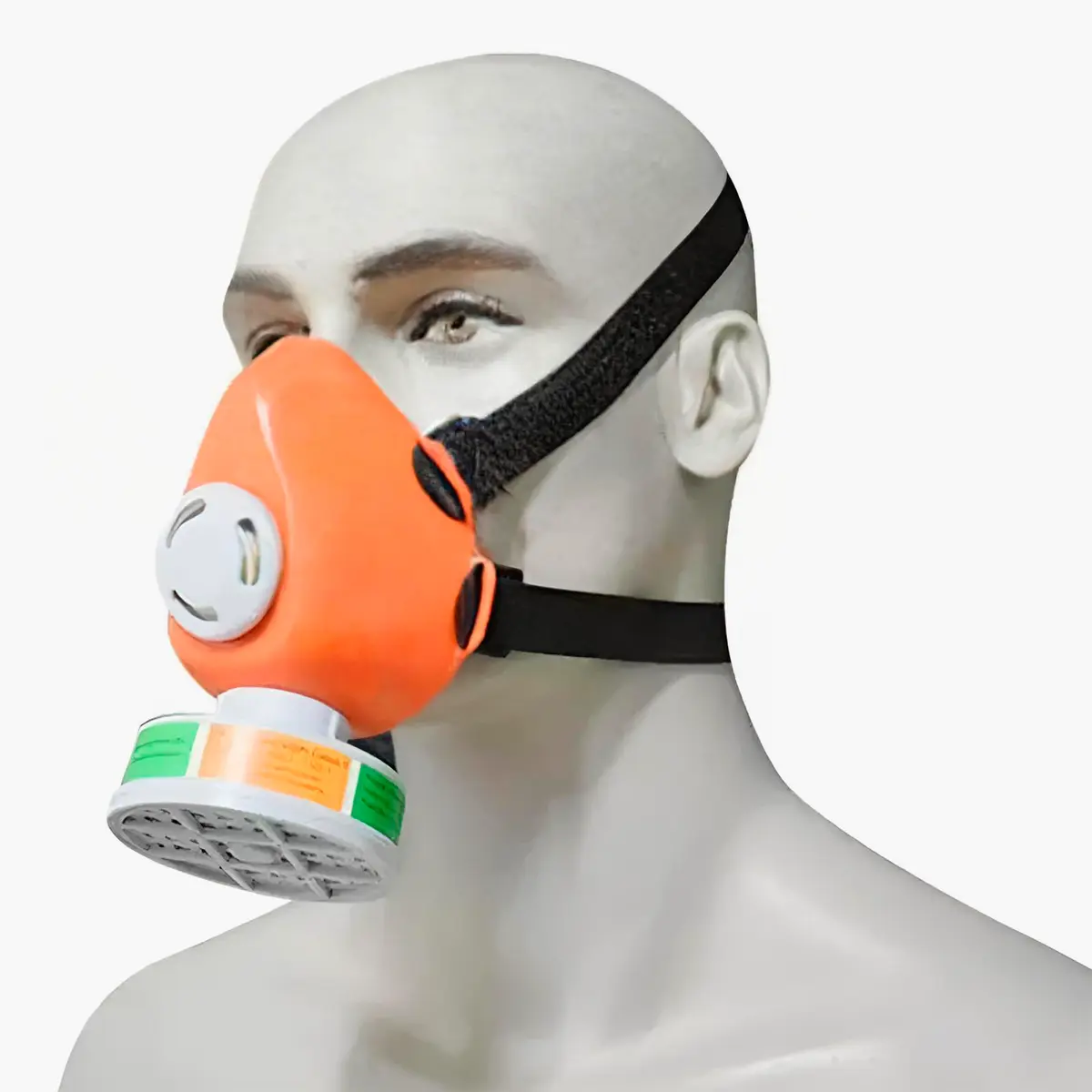 Kit Respirador 1/4 Facial e Filtro P2 com 10 Refis - Plastcor