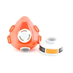 Respirador 1/4 Facial Plastcor com filtro Químico VOGA Vapores Orgânicos e Gases Ácidos