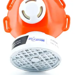 Respirador 1/4 Facial Plastcor com filtro Químico VOGA Vapores Orgânicos e Gases Ácidos