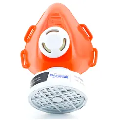 Respirador 1/4 Facial Plastcor com filtro Químico VOGA Vapores Orgânicos e Gases Ácidos