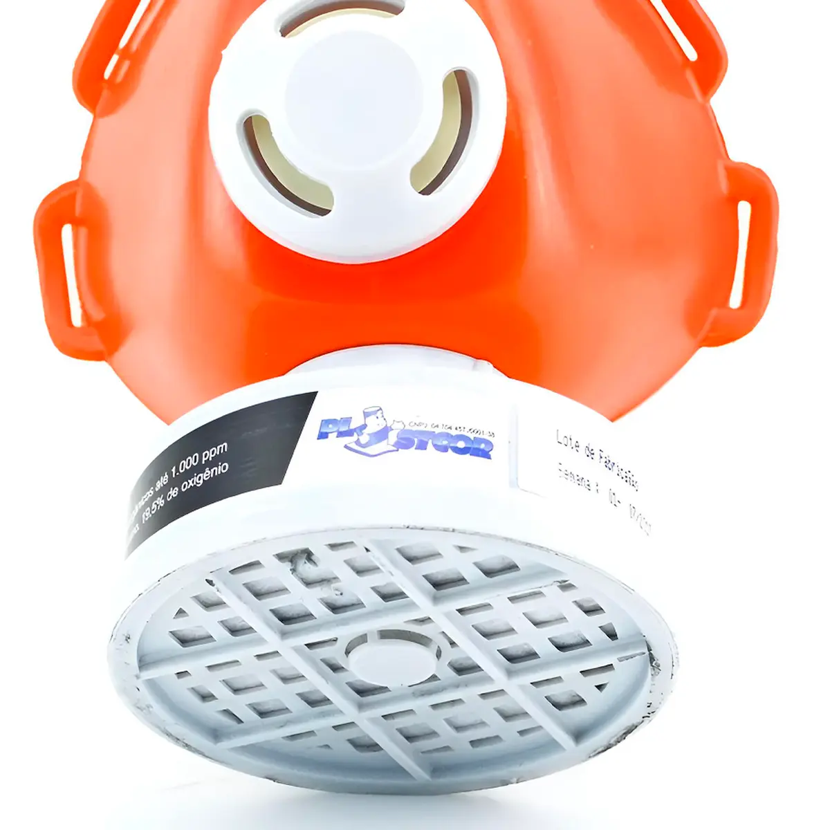 Respirador 1/4 Facial Plastcor com filtro Químico VOGA Vapores Orgânicos e Gases Ácidos