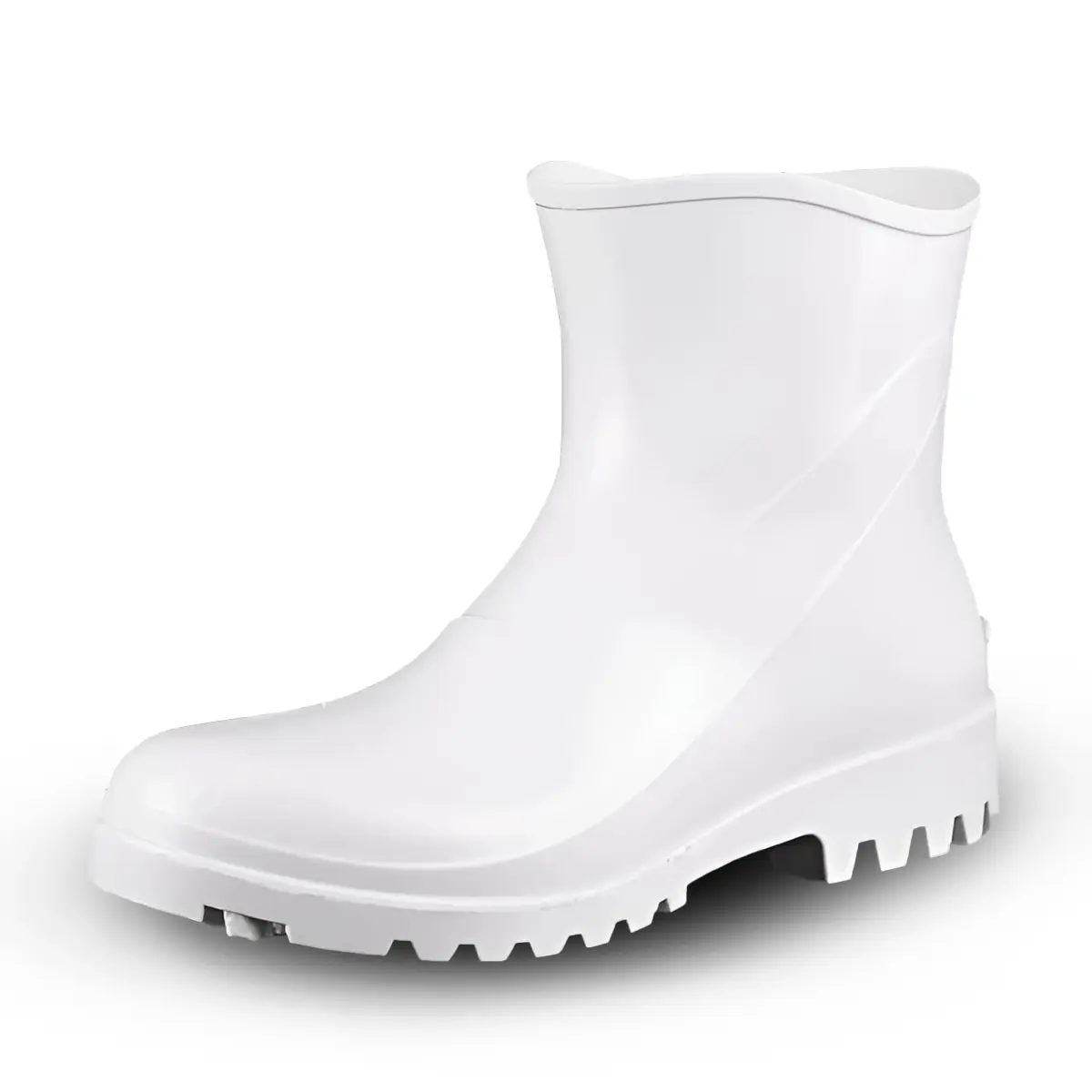 Bota de PVC Bracol 82BPE600 Extra Curto Branca com forro