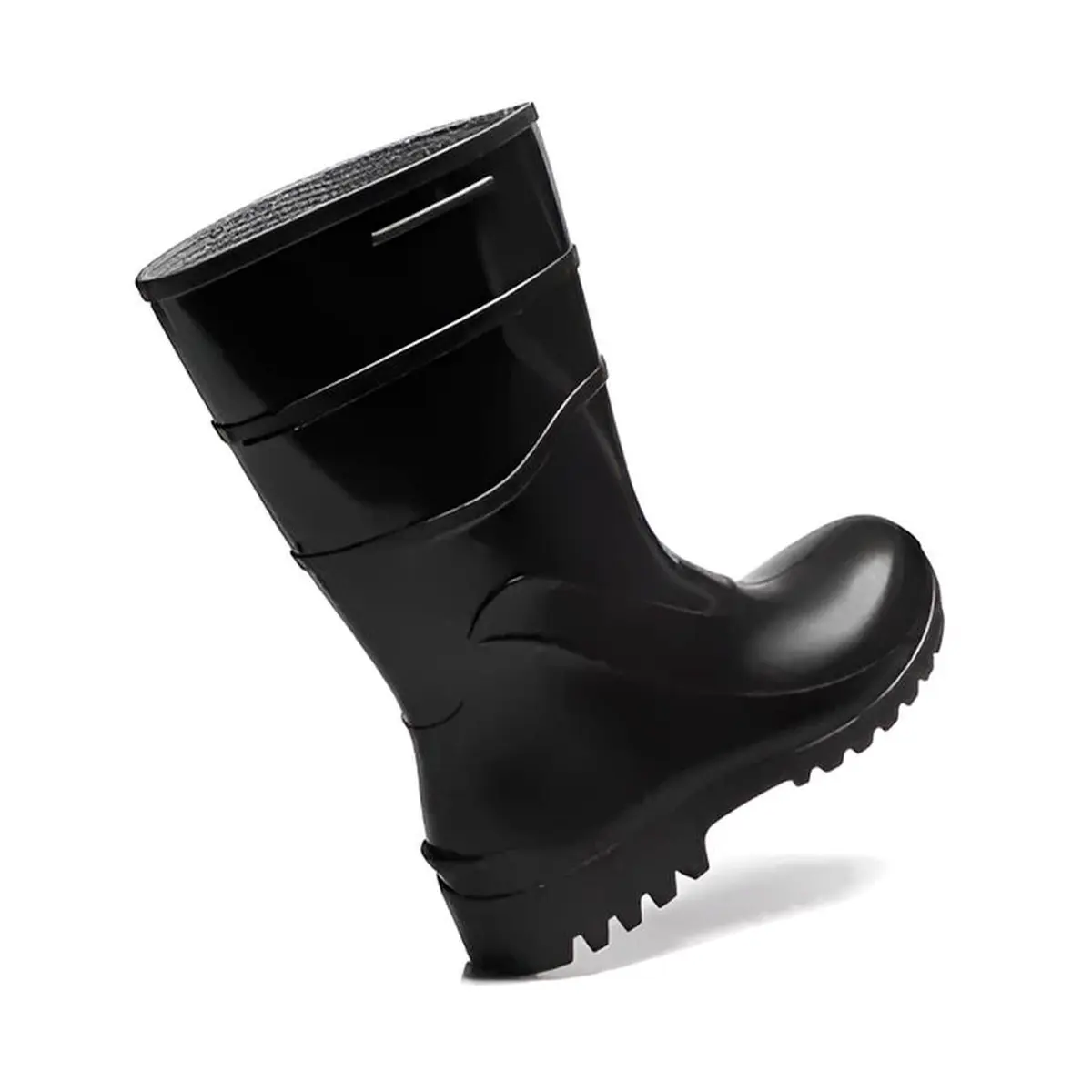 Bota de PVC Bracol Acqua Flex 82BPC600 Cano Curto com Forro Preta