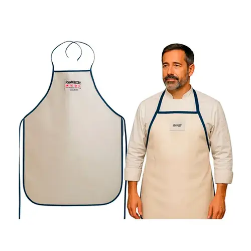 Avental de Cozinha Branco Térmico 250° graus 90 X 70 cm - Rio Valley