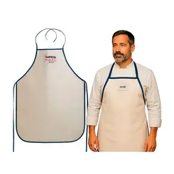 Avental de Cozinha Branco Térmico 250° graus 90 X 70 cm - Rio Valley