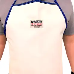 Avental de Cozinha Branco Térmico 250° graus 90 X 70 cm - Rio Valley