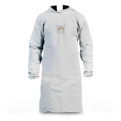 Avental de Raspa Barbeiro com Mangas e Fechamento nas Costas Zanel