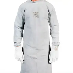 Avental de Raspa Barbeiro com Mangas e Fechamento nas Costas Zanel 120 x 60 cm