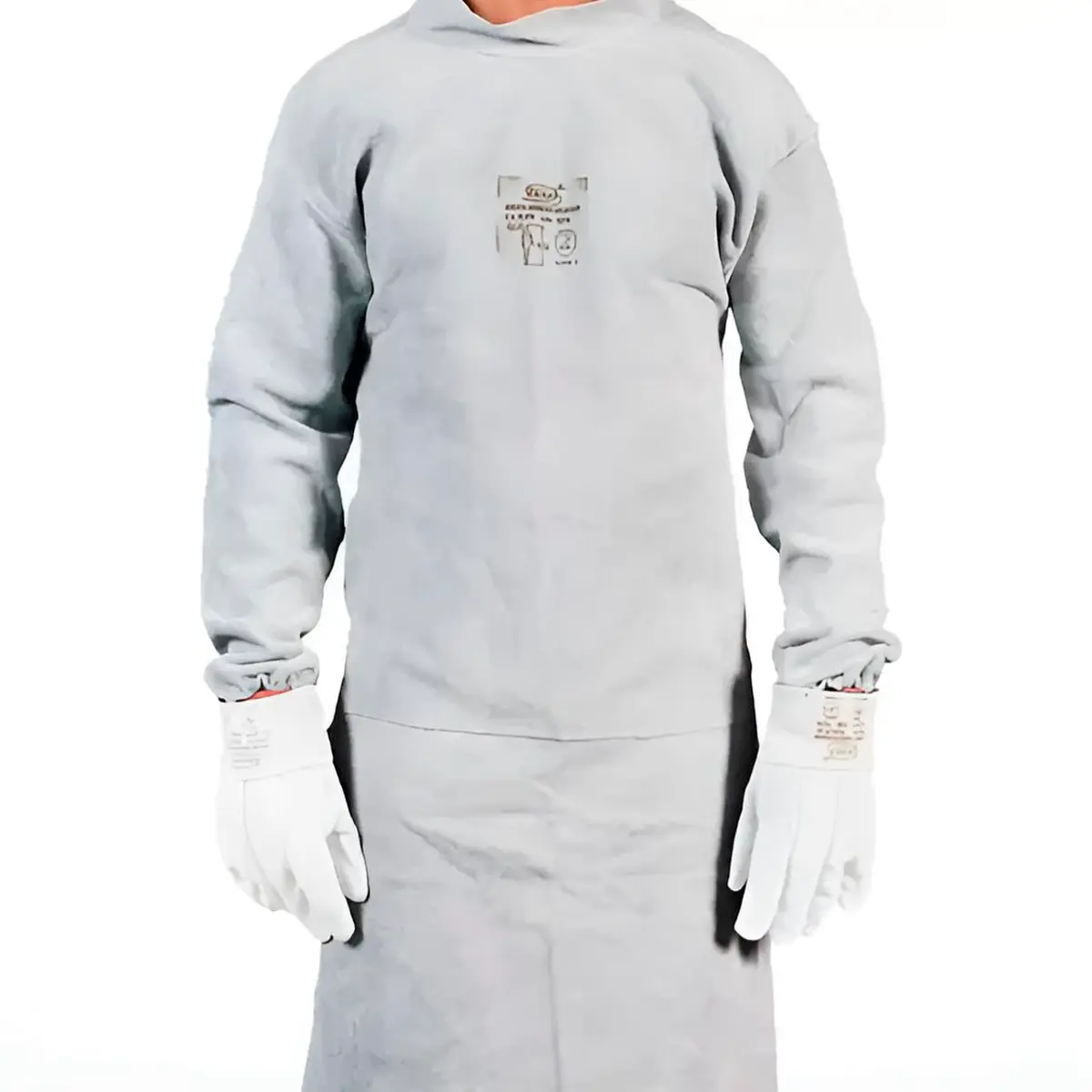 Avental de Raspa Barbeiro com Mangas e Fechamento nas Costas Zanel 120 x 60 cm