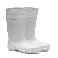 Bota de PVC Branca Cano Longo com Forro 85BPL600 Bracol