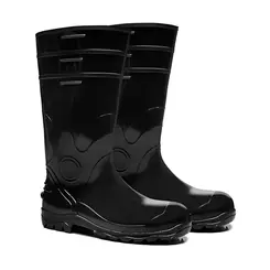 Bota de PVC Cano Longo Preta sem Forro Acqua Lev 85BPL600 Bracol