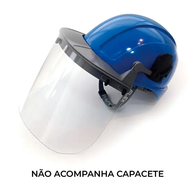 Protetor facial Steelflex STF-F62007 para capacete com visor