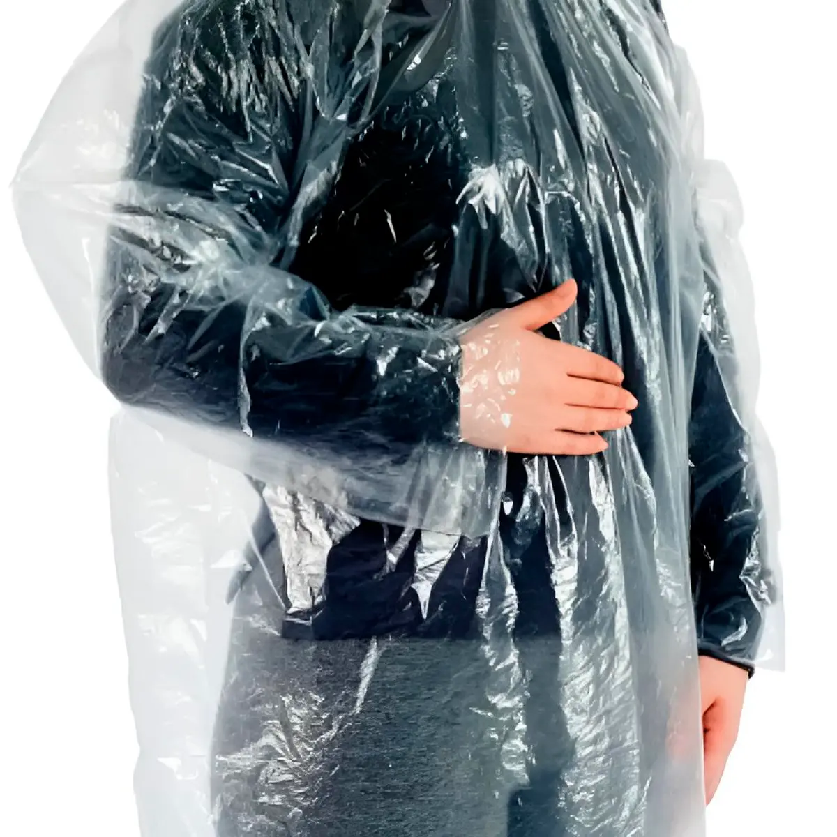 Capa de Chuva Descartável Transparente Prevemax