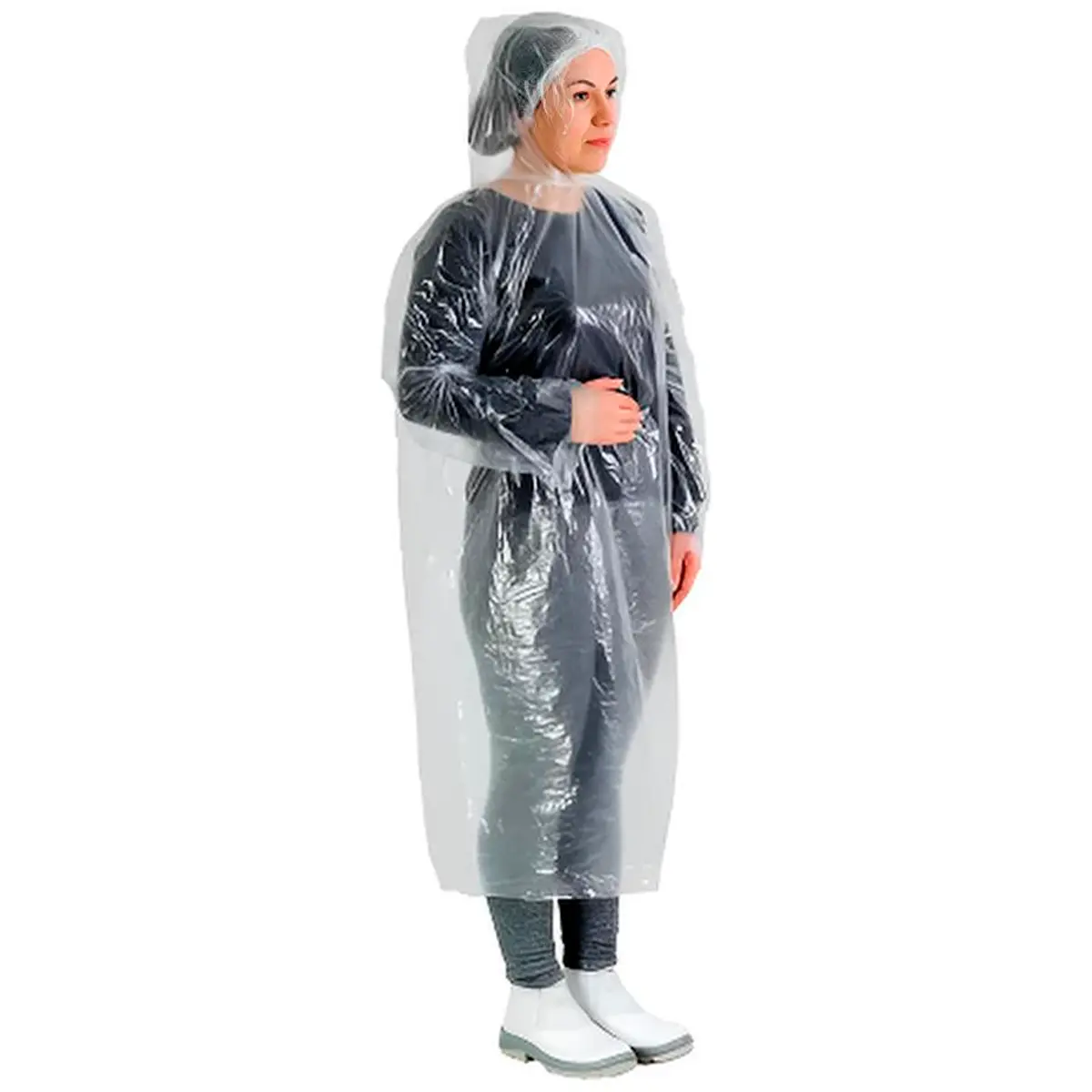 Capa de Chuva Descartável Transparente Prevemax