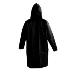 Capa de Chuva Preta Forrada PVC Total Capas - GG