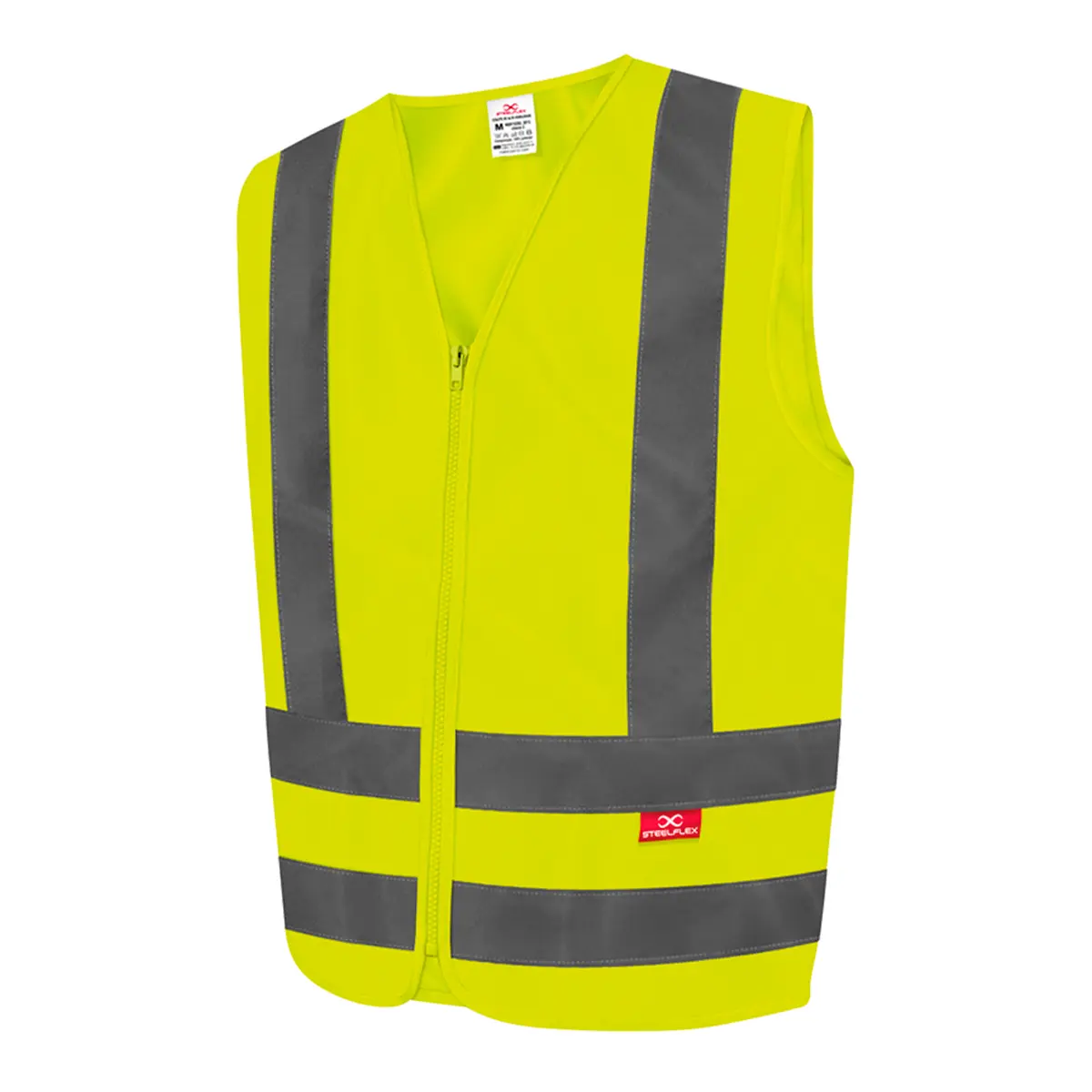 Colete Refletivo Amarelo Fluorescente Steelflex - Com 10 Unidades