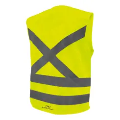 Colete Refletivo Amarelo Liso com 1Bolso Steelflex - Com 10 Unidades