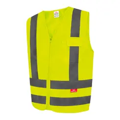 Colete Refletivo Amarelo Liso com 1Bolso Steelflex