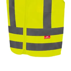 Colete Refletivo Amarelo Liso com 1Bolso Steelflex - Com 10 Unidades