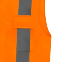 Colete Refletivo Laranja com bolso Steelflex STF-VACL91030