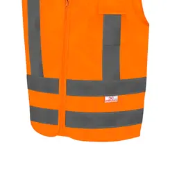 Colete Refletivo Laranja com bolso Steelflex STF-VACL91030