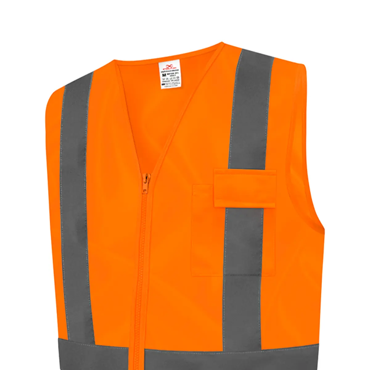 Colete Refletivo Laranja com bolso Steelflex STF-VACL91030 - G