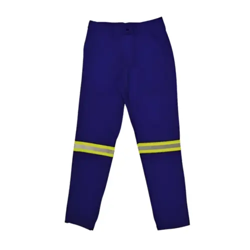 Calça Antichama e Arco Elétrico Risco 2 Azul Guardian