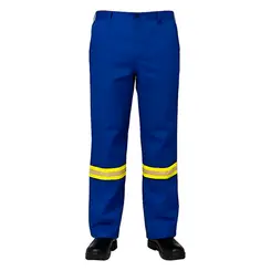 Calça Antichama e Arco Elétrico Risco 2 Azul Guardian - GG