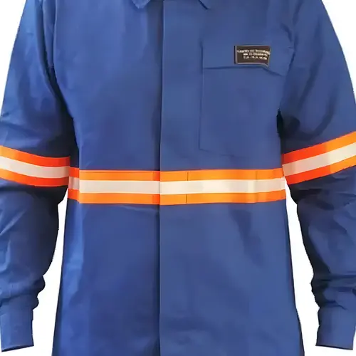 Camisa Antichama e Arco Elétrico Risco 2 Azul Guardian - EG