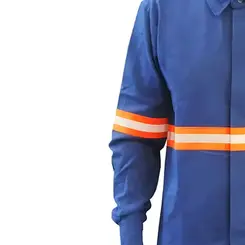 Camisa Antichama e Arco Elétrico Risco 2 Azul Guardian - G
