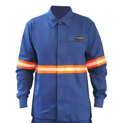 Camisa Antichama e Arco Elétrico Risco 2 Azul Guardian - GG