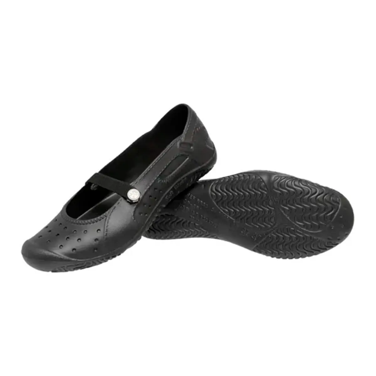 Sapato Antiderrapante Feminino Preto Impermeável Soft Works BB50