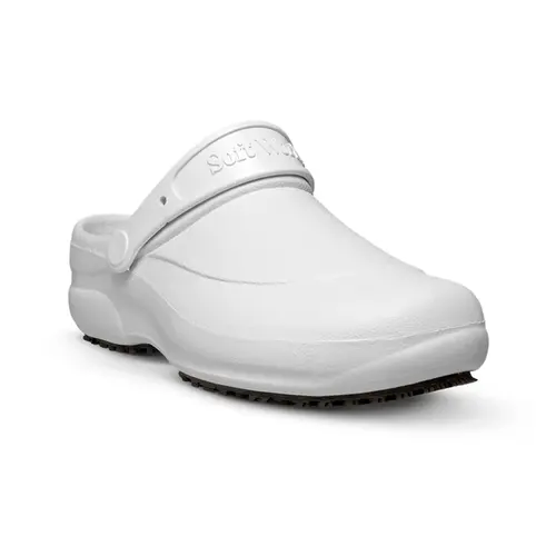 Sapato Aberto Antiderrapante Impermeável Branco Soft Works BB60