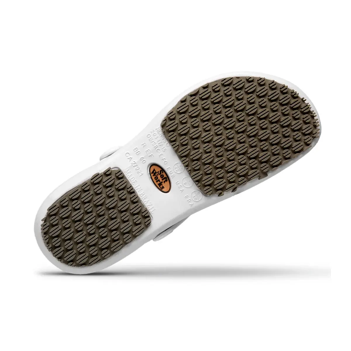 Sapato Aberto Antiderrapante Impermeável Branco Soft Works BB60