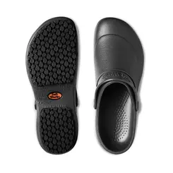 Sapato Aberto Antiderrapante Impermeável Preto Soft Works BB60
