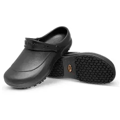 Sapato Aberto Antiderrapante Impermeável Preto Soft Works BB60