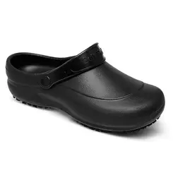 Sapato Aberto Antiderrapante Impermeável Preto Soft Works BB60