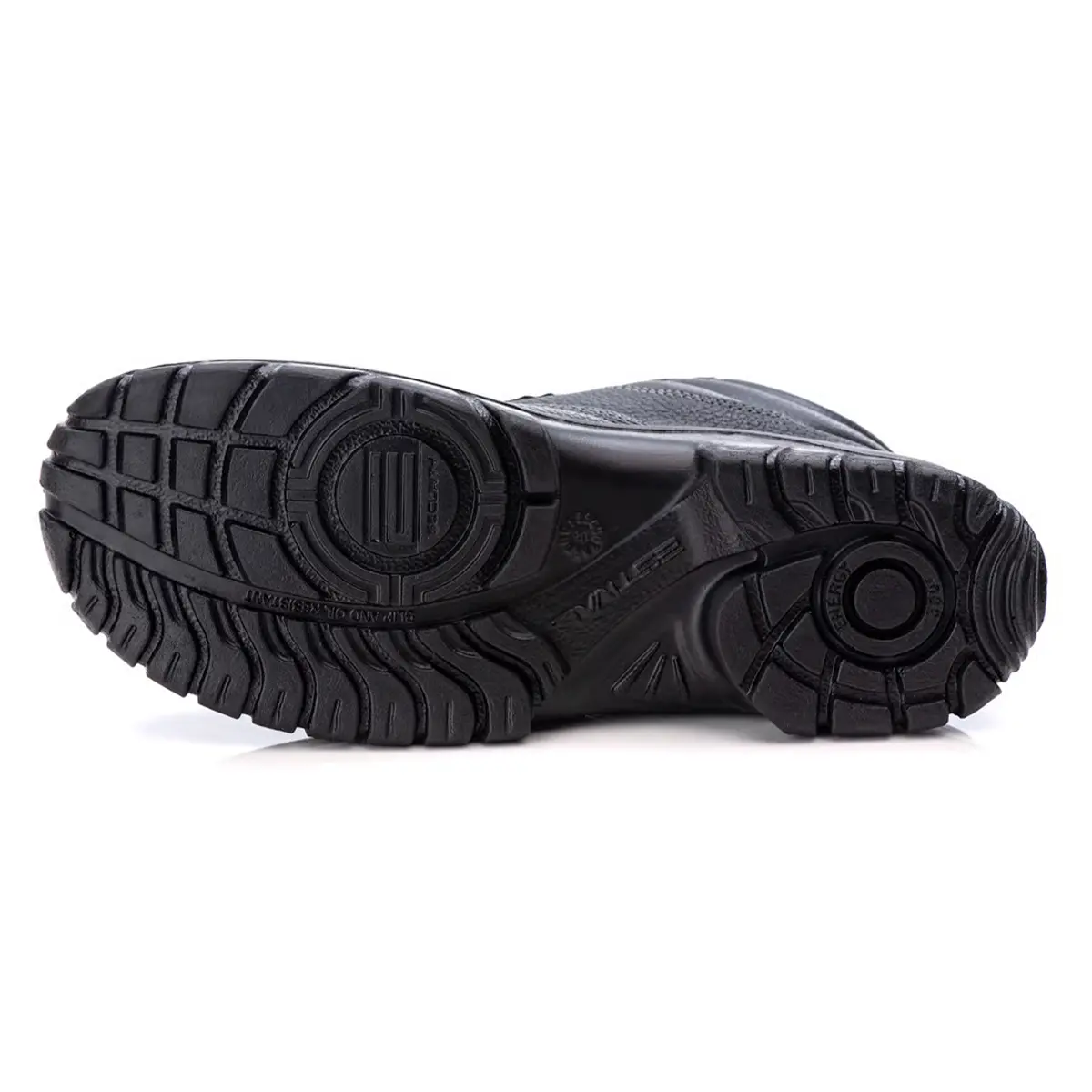 Bota Estival Work de Amarrar em Couro Preto WO10031S1